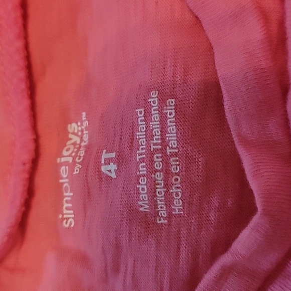 Bundle of Four Girls Shortsleeve Cotton Tees size 4T - Picture 3 of 7